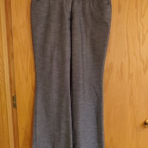 Grey flare leg dress pants